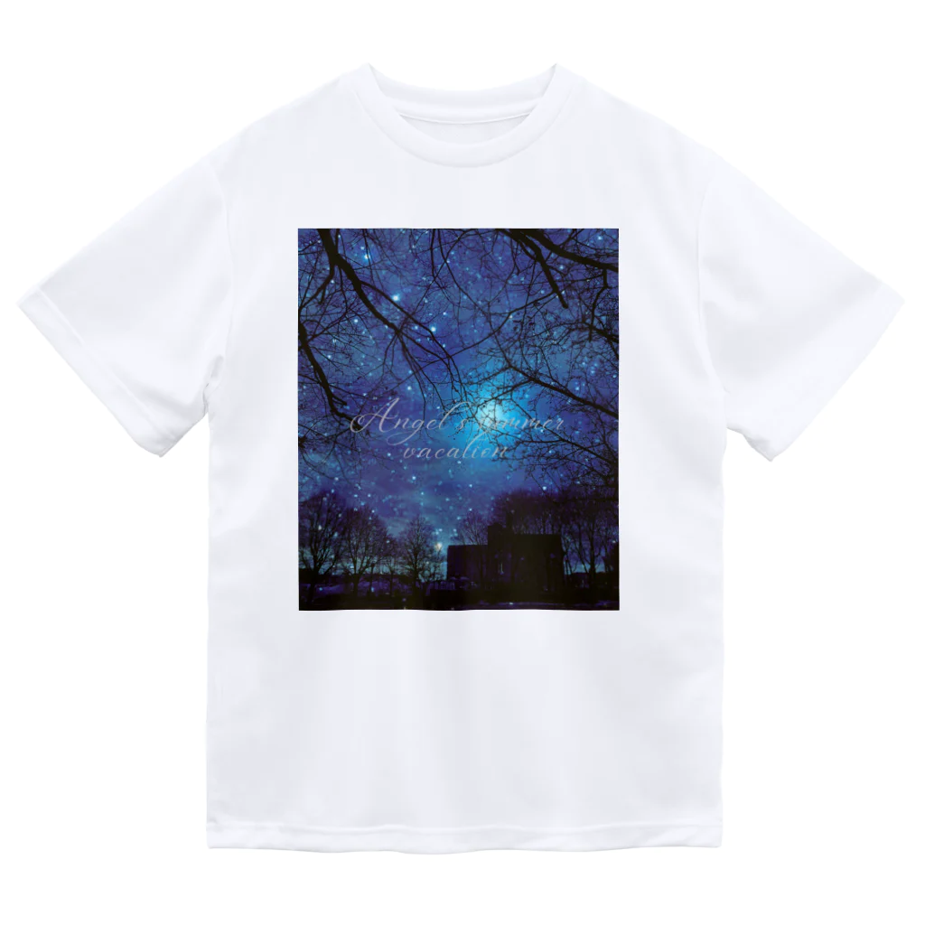 ゆにねこ惑星のପ天使の夏休みଓ夜空旅行(枠なし) Dry T-Shirt