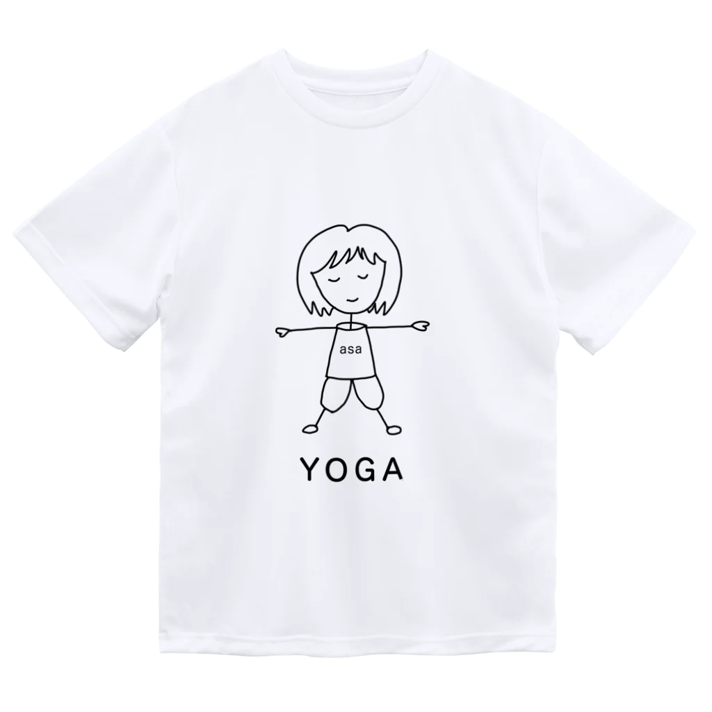 地球de遊ぼ。のヨガールasaちゃん Dry T-Shirt