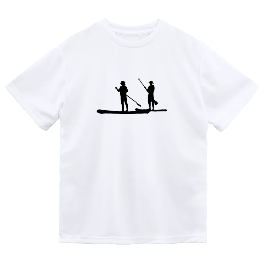 SUP-ColonyのSUP Colony Dry Tee Blackロゴ ドライTシャツ