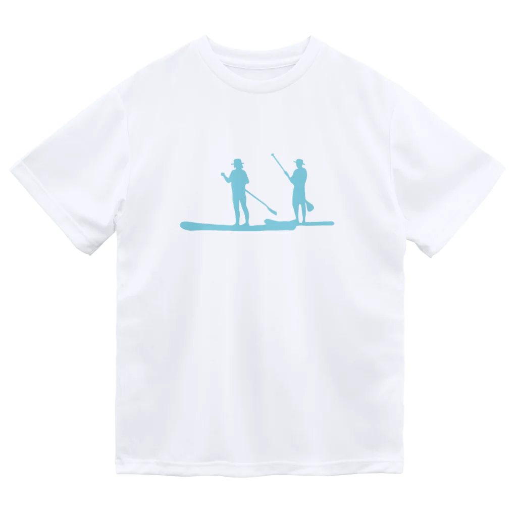 SUP-ColonyのSUP Colony Dry Tee Light Blueロゴ ドライTシャツ