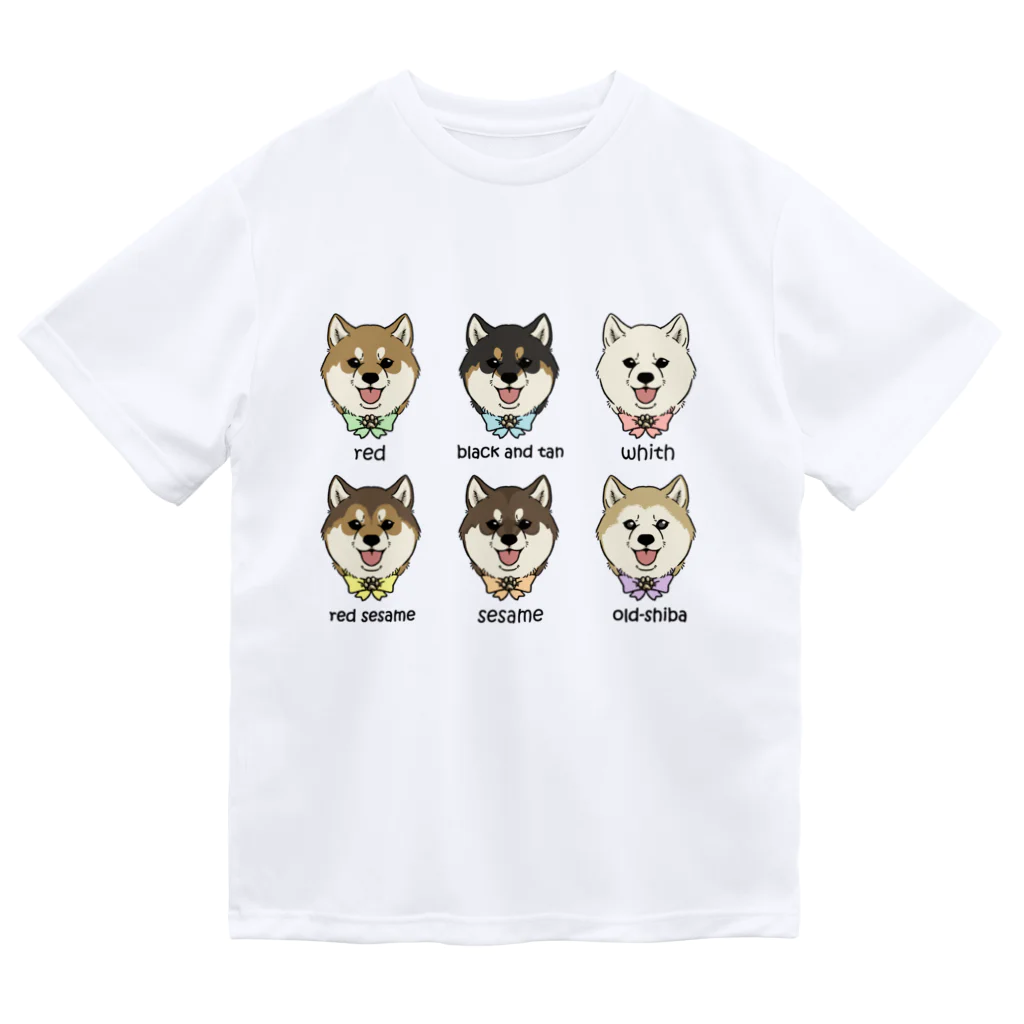 豆つぶのshiba-inu fanciers(集合) ドライTシャツ