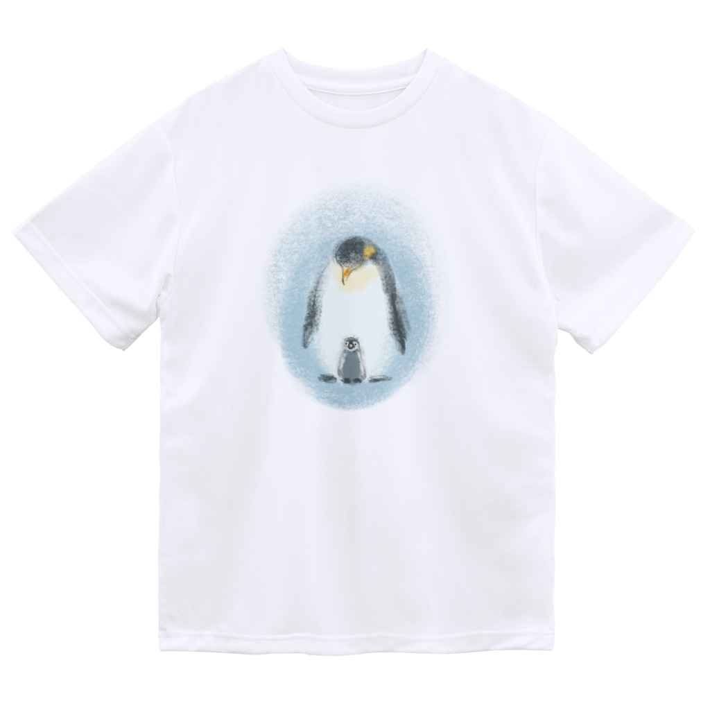 いきものイラスト 皇帝ペンギンの親子 Akane Art 茜音工房 Akane Art のドライtシャツ通販 Suzuri スズリ