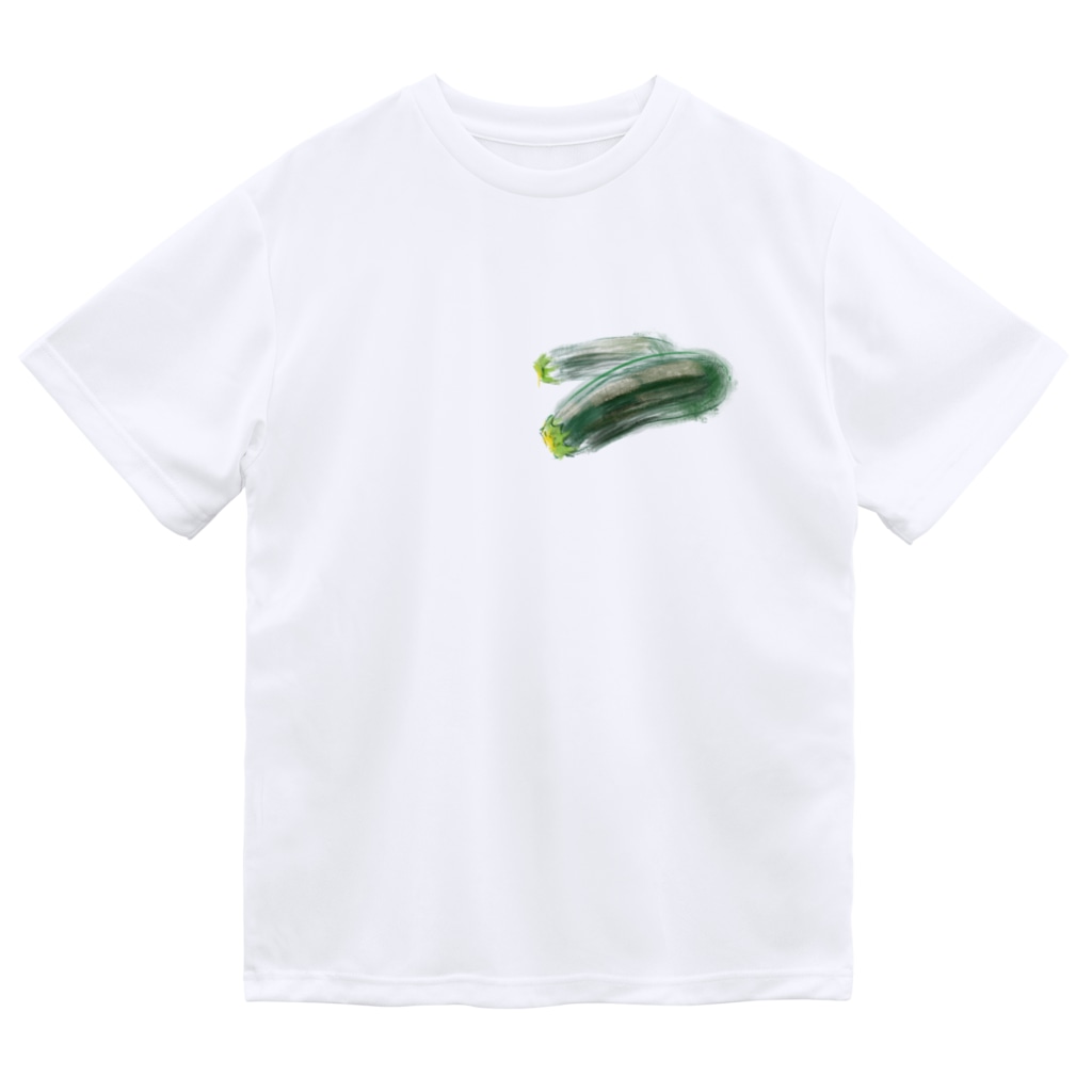 akane_art（茜音工房）のベジタブルT（ズッキーニ） Dry T-Shirt
