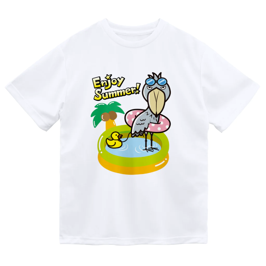 ハシビロ☆SHOPのハシビロコウのEnjoy summer! Dry T-Shirt