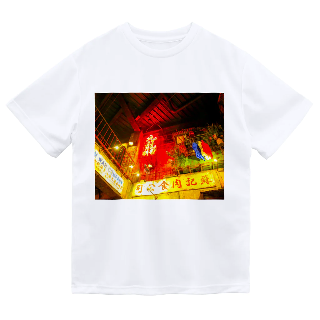 NEON LIGHT STARSの香港九龍カンフー ドライTシャツ