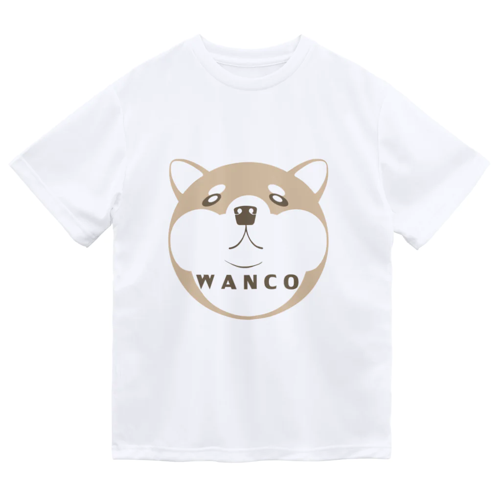 えのもり雑貨店のWANCO(茶) ドライTシャツ