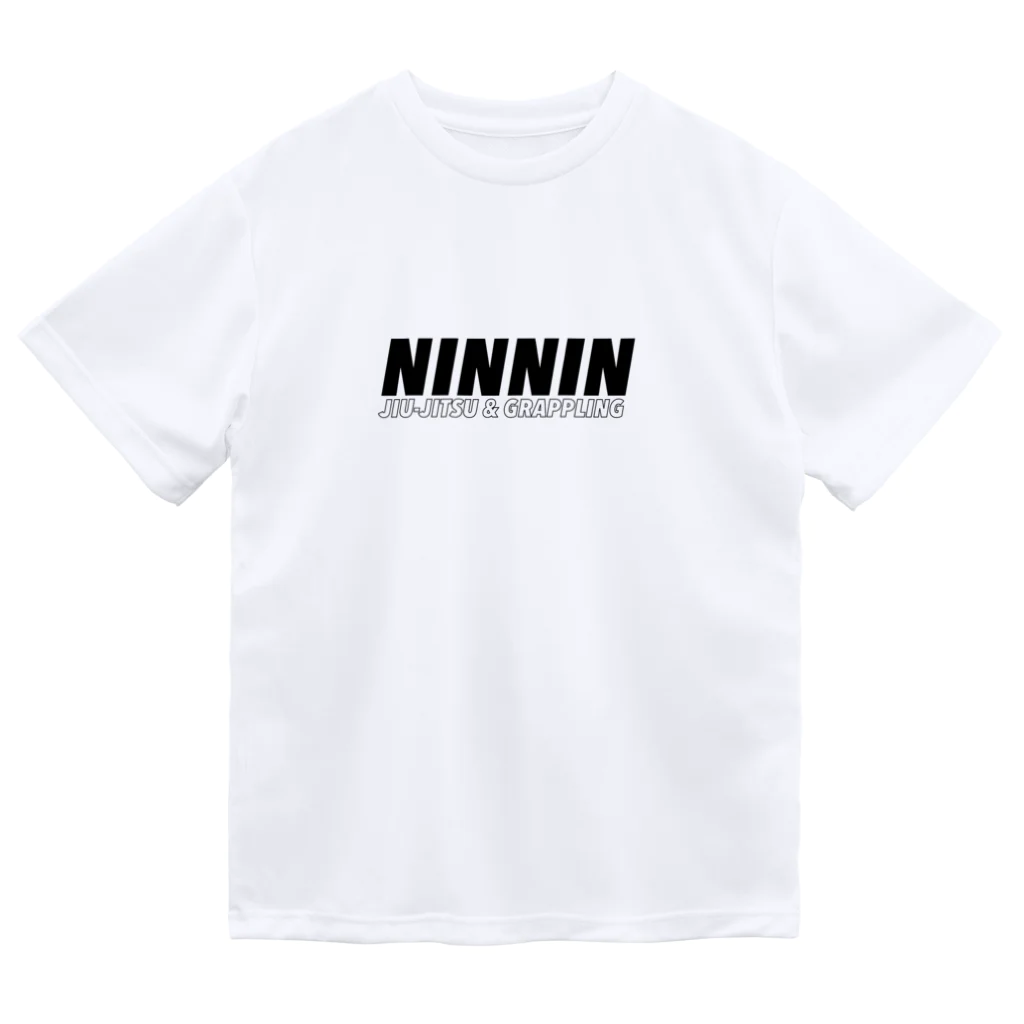 ニンニン柔術屋さんのNIN NIN JIUJITSU & GRAPPLING ロゴメッシュTシャツ ドライTシャツ