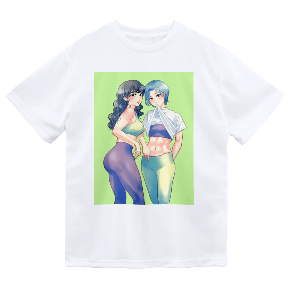 Y.A.E.Cの筋肉女子ちゃん ドライTシャツ