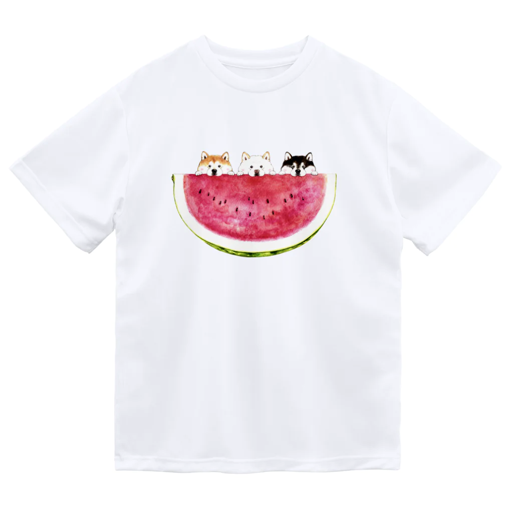 wankorosobaのスイカTシャツ（ドライ） Dry T-Shirt