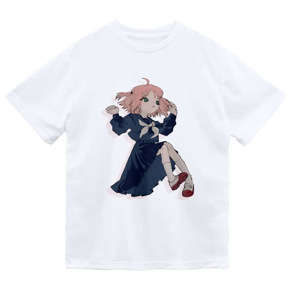 浅葱⑨良乃のほっぷすてっぷセーラー少女 ドライTシャツ