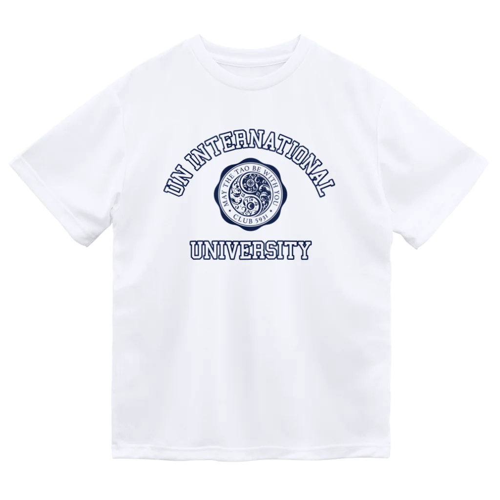 【SEVA】 （雲黒斎 公式ショップ ）のUN INTERNATIONAL UNIVERSITY （NAVY PRINT） Dry T-Shirt