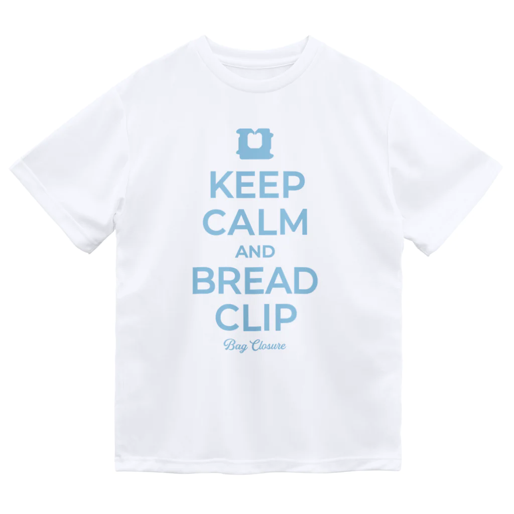 kg_shopのKEEP CALM AND BREAD CLIP [ライトブルー] ドライTシャツ