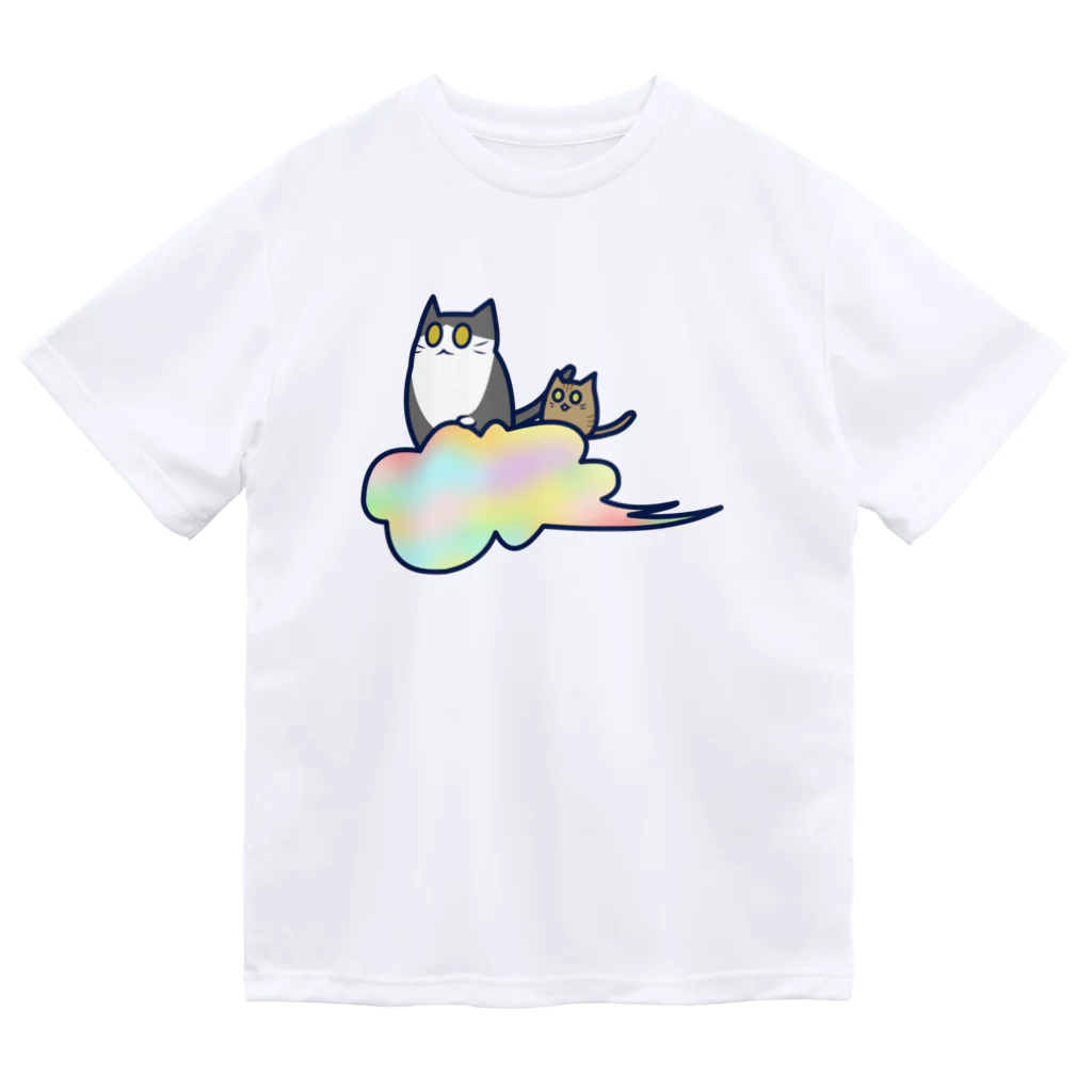 cosmicatiromの五色の雲と二匹の猫 Dry T-Shirt