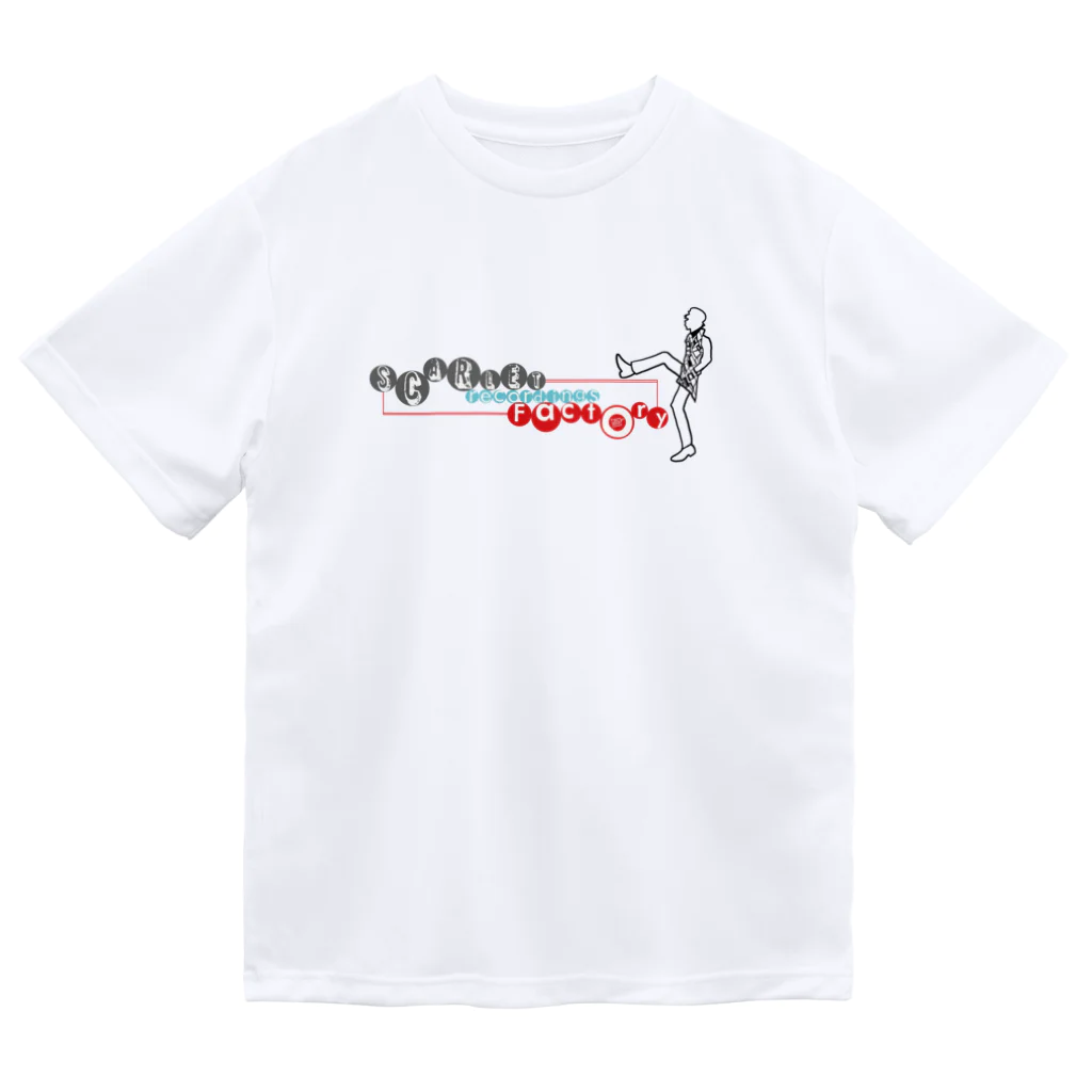 SCARLET recordings FactoryのDot Walk ドライTシャツ