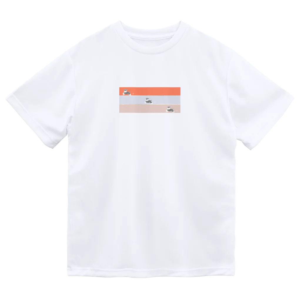 moka landのかけっこ大好きシュナウザー Dry T-Shirt