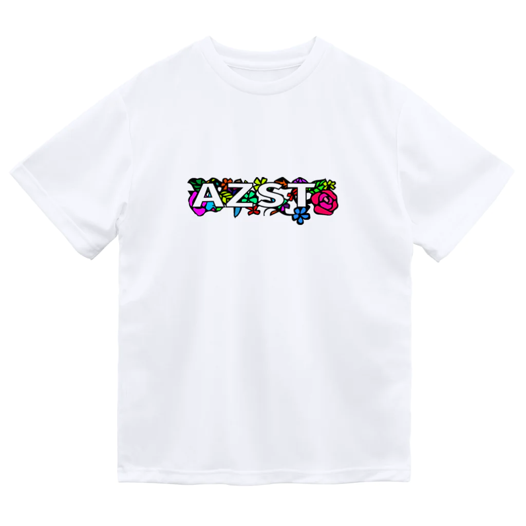 AZST『アゼスト』のAZ17　花柄２　両面プリント Dry T-Shirt