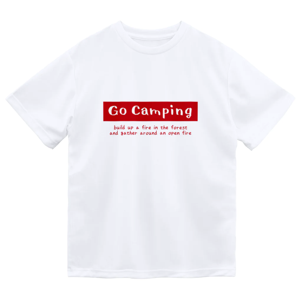 go campingのGo Camping（red） ドライTシャツ