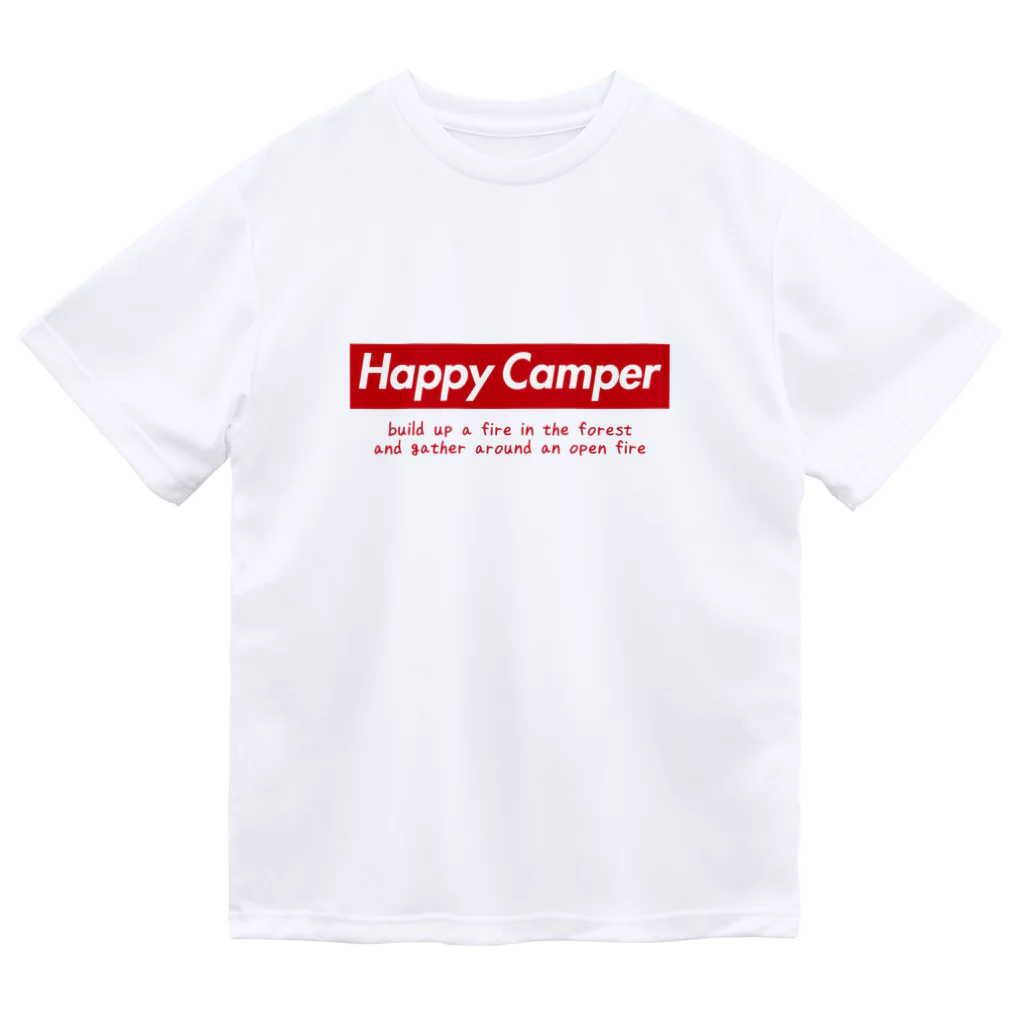 go campingのHappy Camper（red） ドライTシャツ