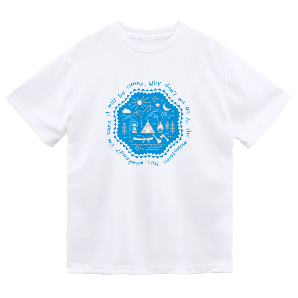 go campingのcamp site（sky） ドライTシャツ