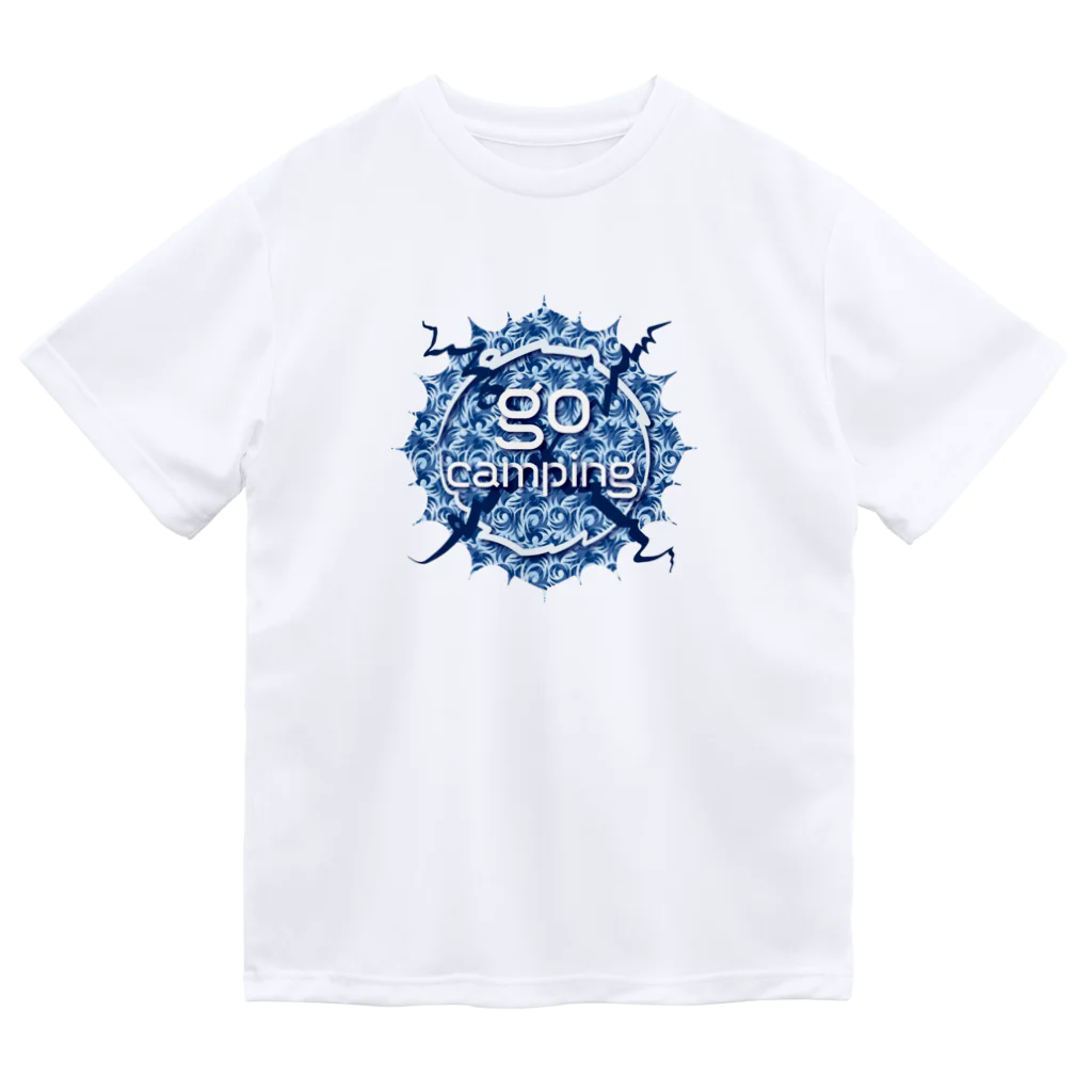 go campingのgo camping（surf blue） ドライTシャツ