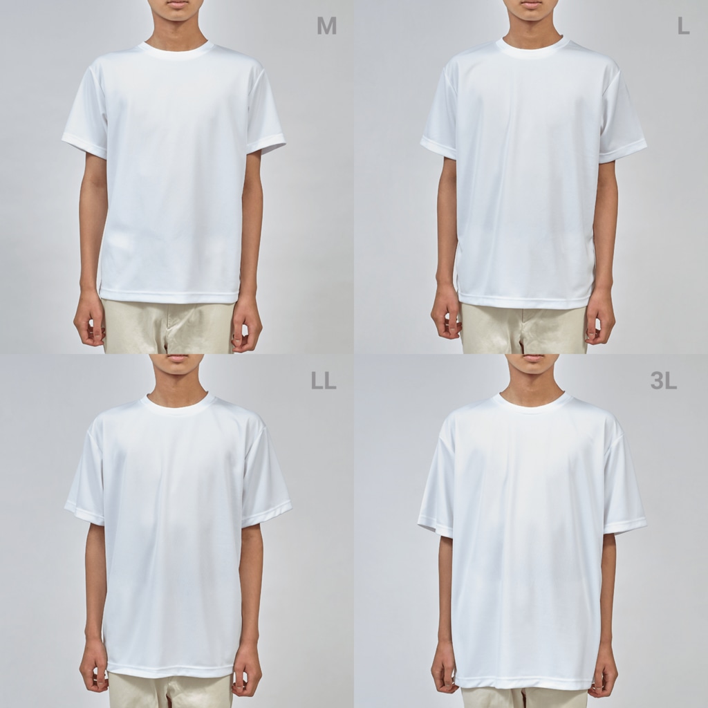 akane_art（茜音工房）のモノクロフラワー（キク） Dry T-Shirt