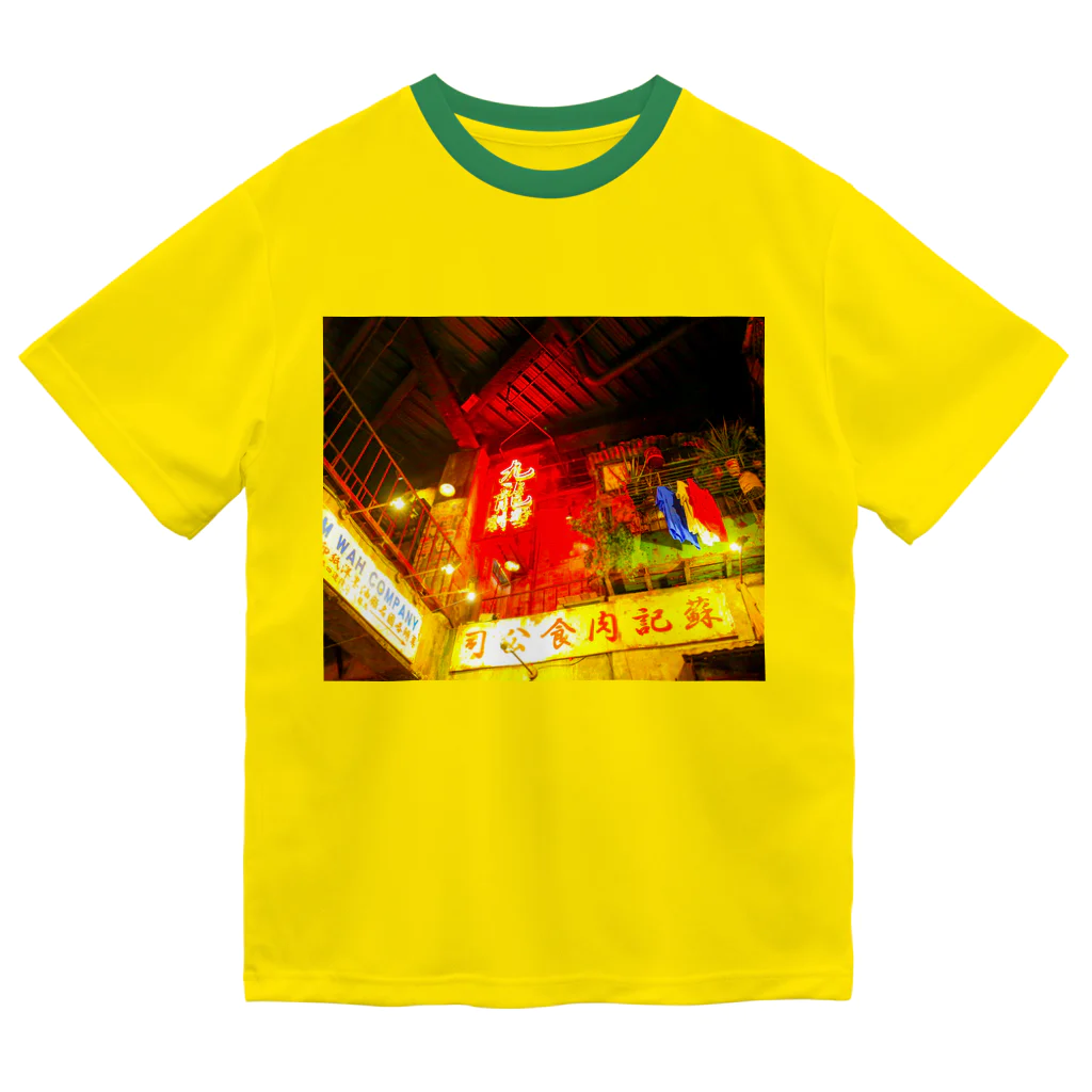 NEON LIGHT STARSの香港九龍カンフー ドライTシャツ