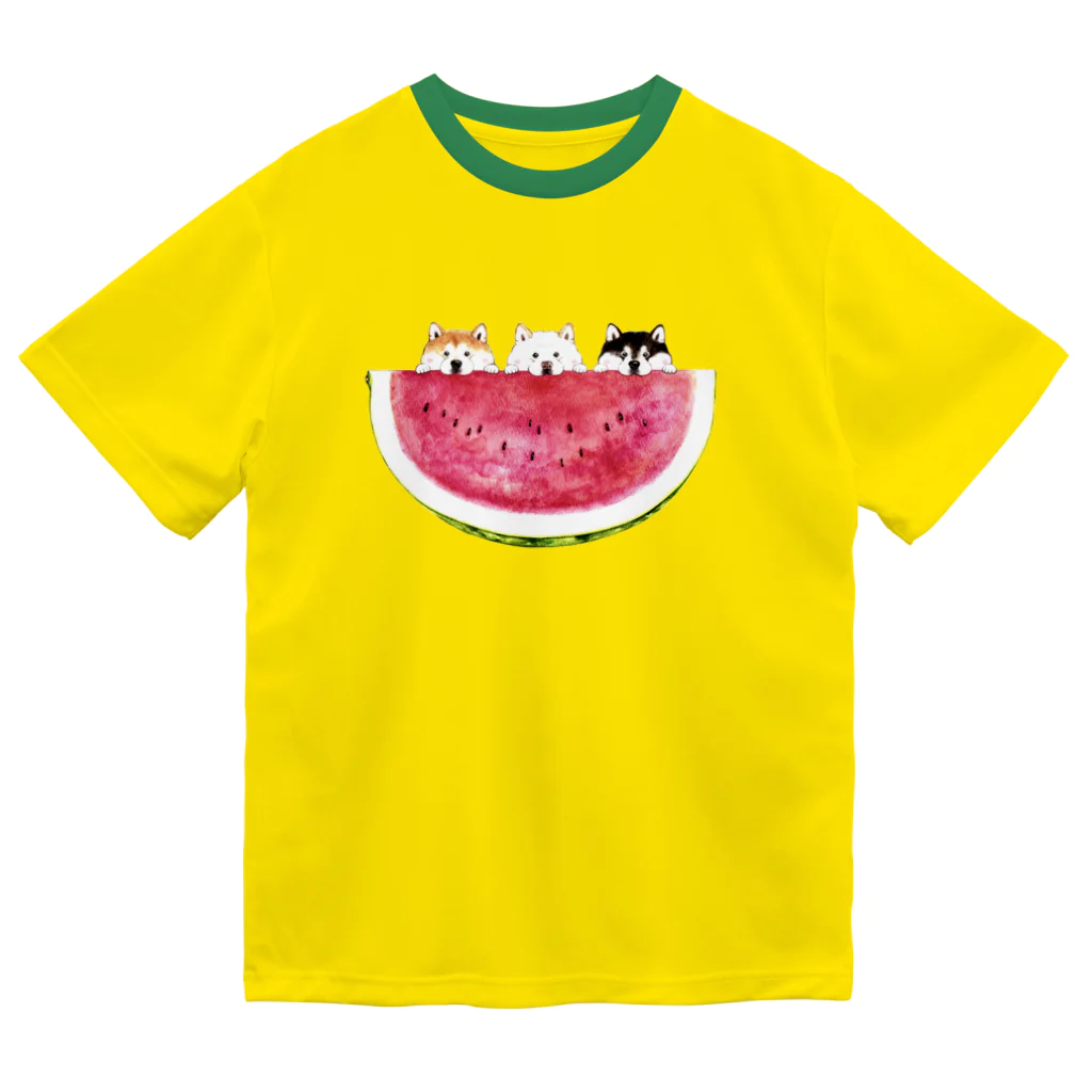 wankorosobaのスイカTシャツ（ドライ） ドライTシャツ