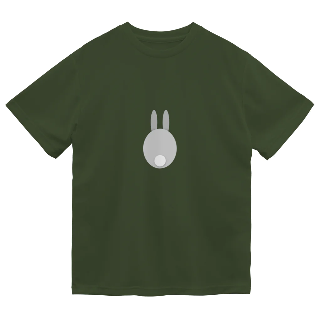 rabbiのうざぎのテール - rabbit tail ドライTシャツ