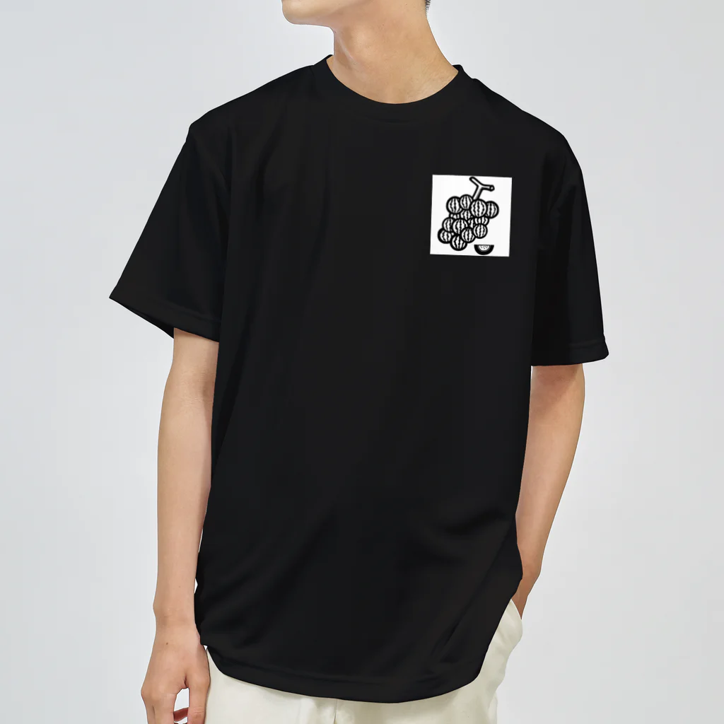 39Sのブドーターメロン(白黒) Dry T-Shirt
