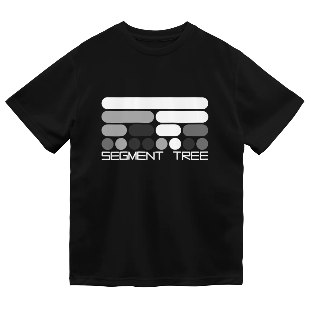 aruma256のSEGMENT TREE 白 ドライTシャツ