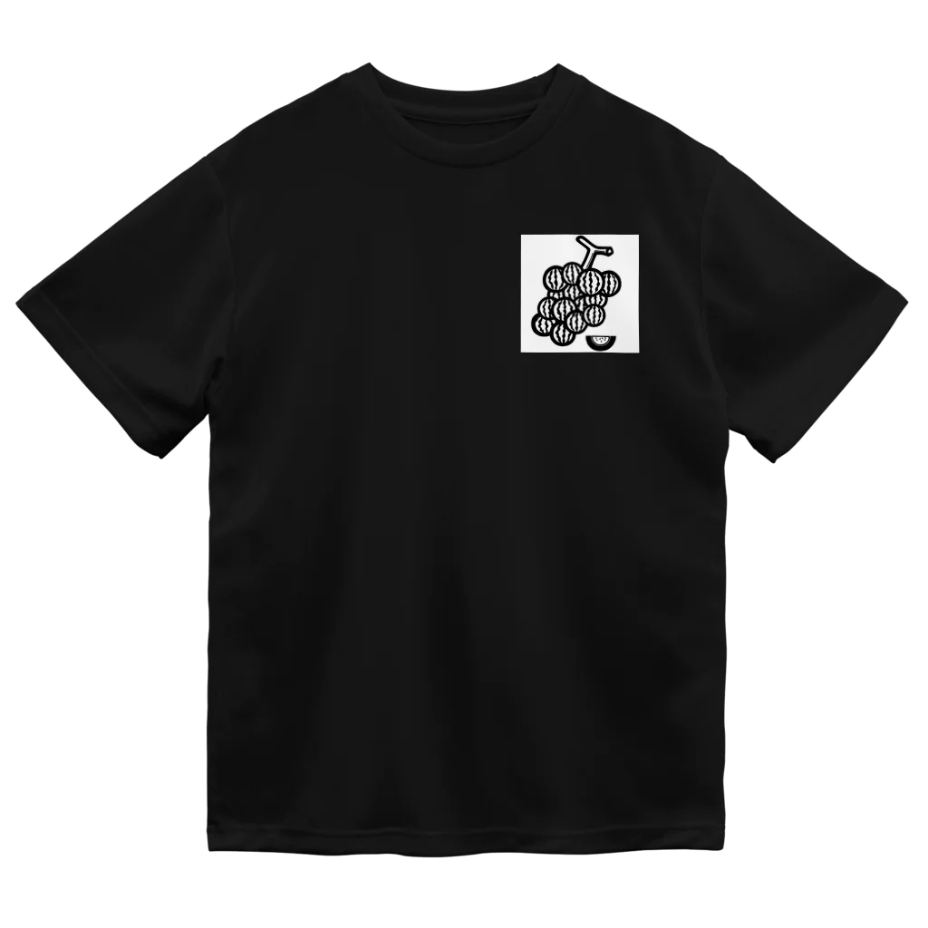 39Sのブドーターメロン(白黒) Dry T-Shirt