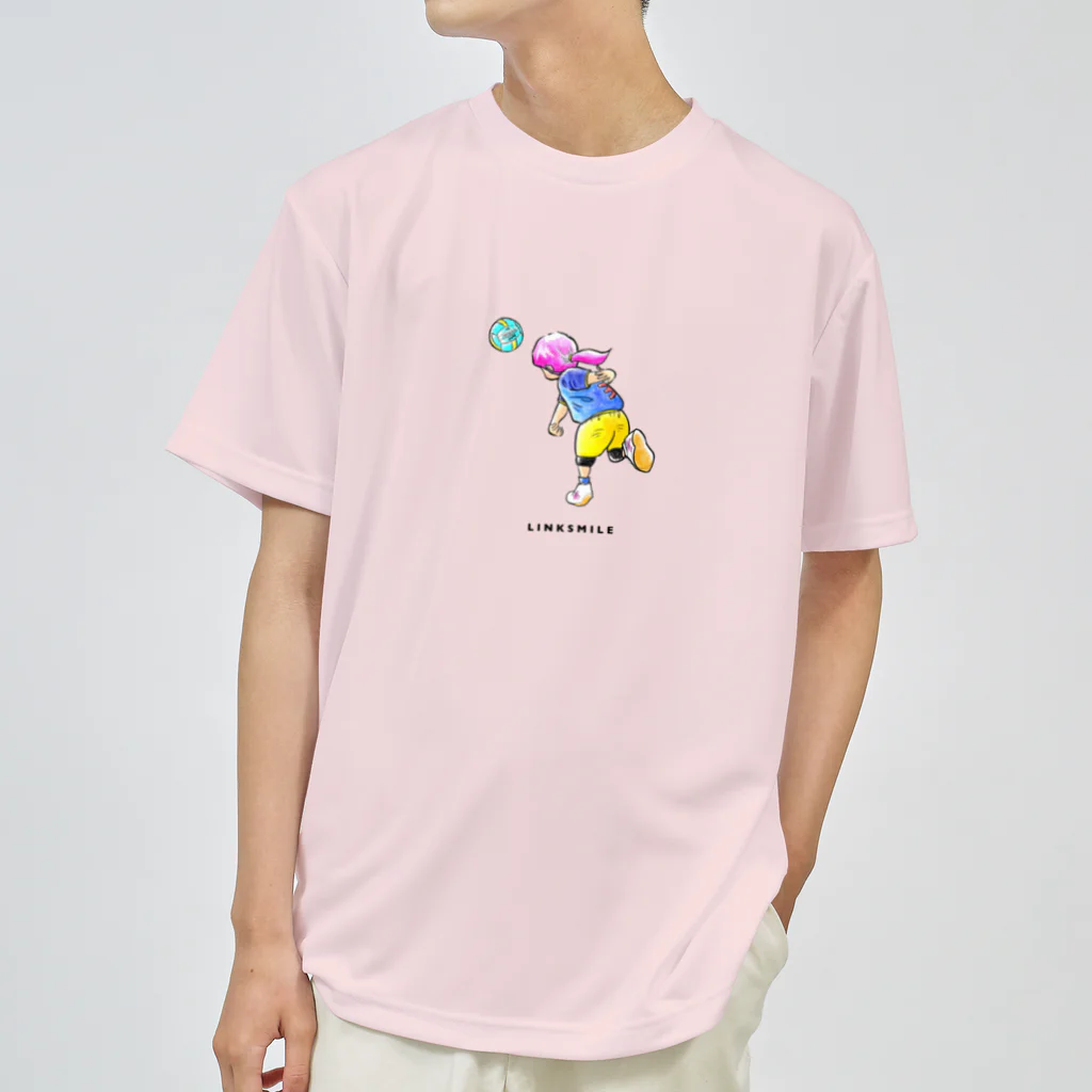 LINKSMILE Shopのドッジボールガール ドライTシャツ