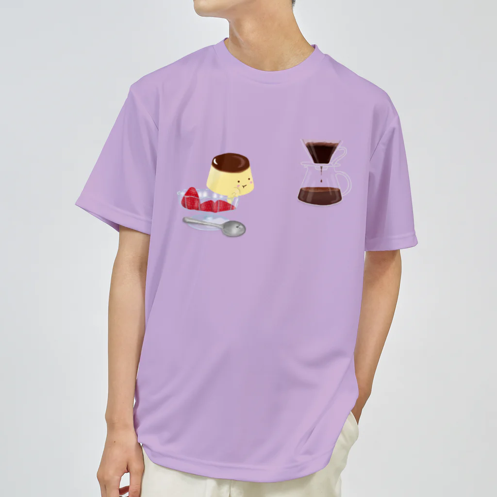 mifの物想いプリンネ🍮☕️ ドライTシャツ