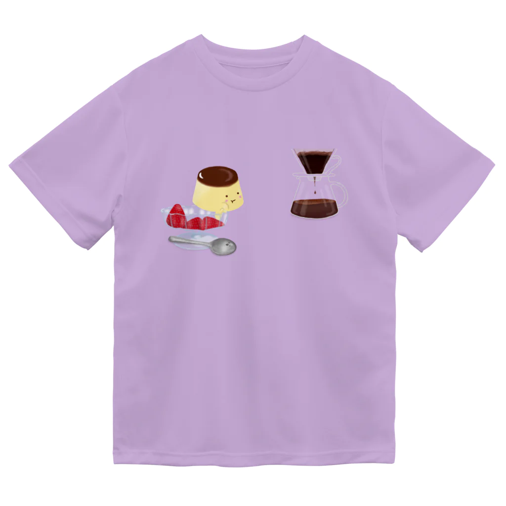 mifの物想いプリンネ🍮☕️ ドライTシャツ