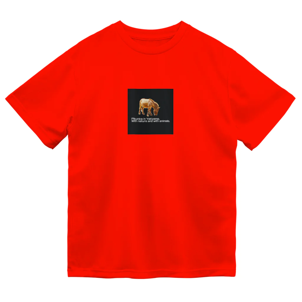 ふれあい動物園ピクニカ共和国のブラックピクニカ ドライTシャツ