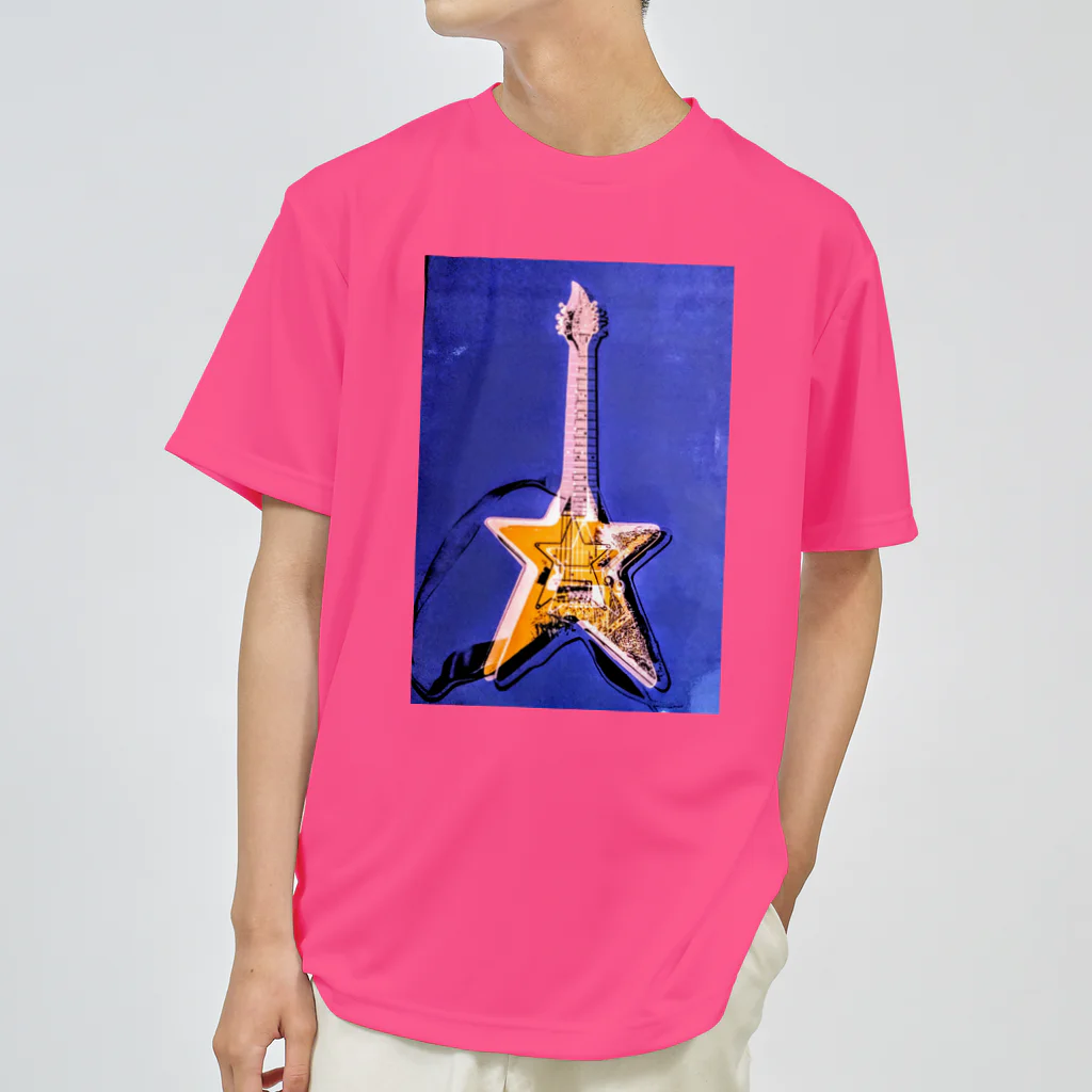 Rock★Star Guitar School 公式Goodsのアンディ・星ギター・ウォーホール Dry T-Shirt