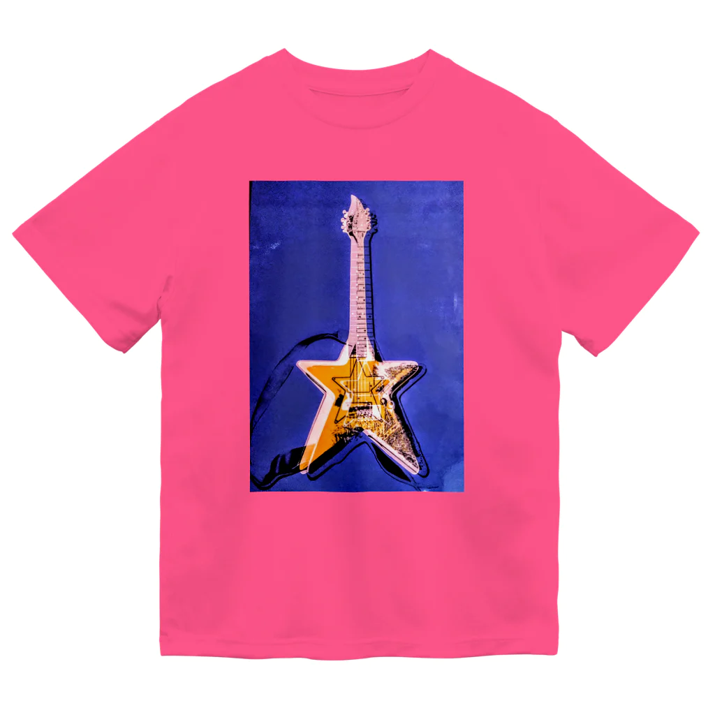 Rock★Star Guitar School 公式Goodsのアンディ・星ギター・ウォーホール ドライTシャツ