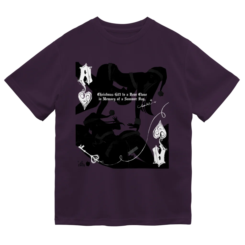 loveclonesのBLACK SANTA 03 Obscure Desire ブラックサンタ ネガver. ドライTシャツ