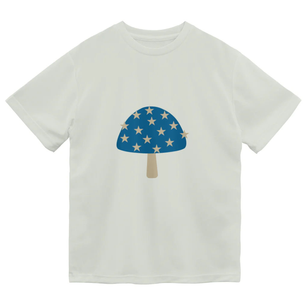 &NancyのきのこTシャツ_Blue Dry T-Shirt