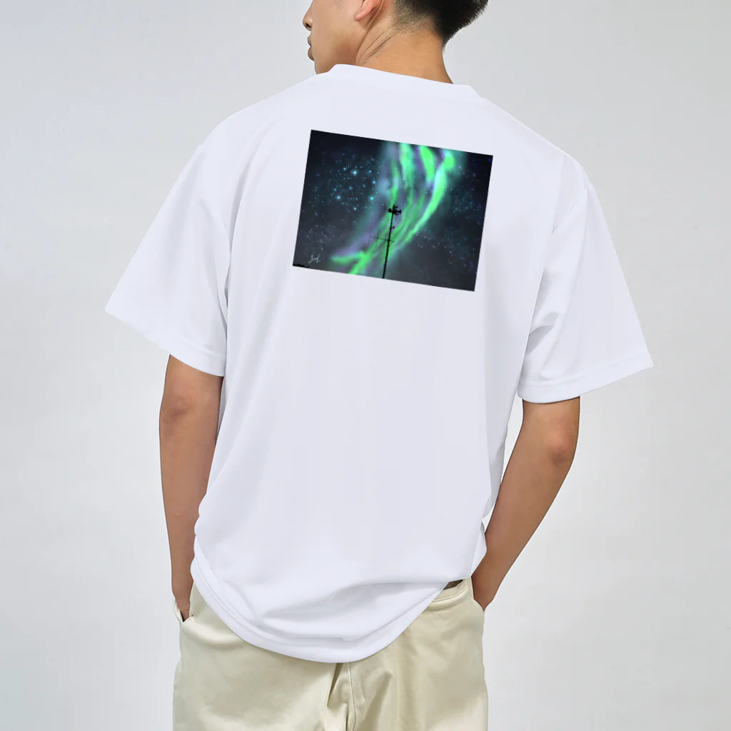 ひはせのオーロラと星空のスピーカー Dry T-Shirt
