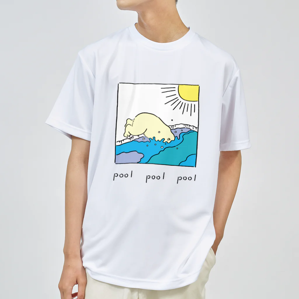 Futakawa Mayuのグッズショップのpool シロクマ Dry T-Shirt