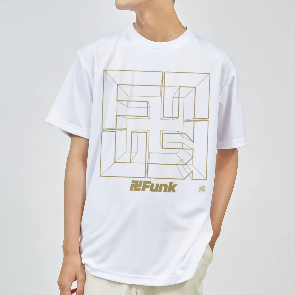 DEATHPOGRAPHYの卍FUNK LINE 1 GD ドライTシャツ