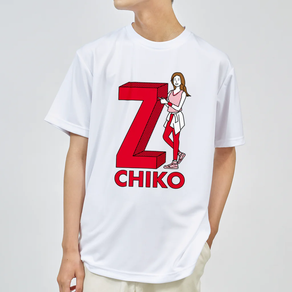 ChikoZumbaグッズの似顔絵チコ　新ドライT Dry T-Shirt