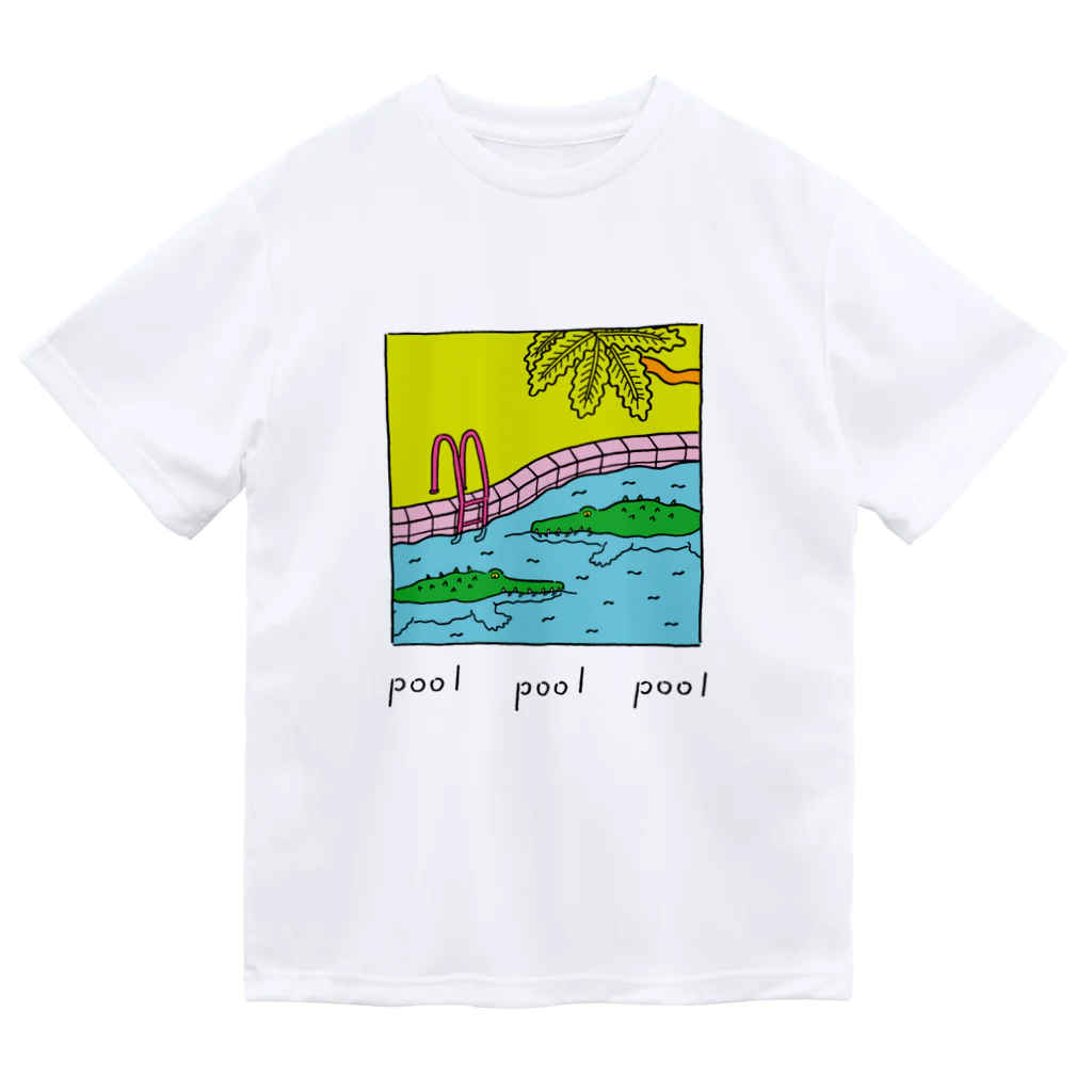 Futakawa Mayuのグッズショップのpool ワニ Dry T-Shirt