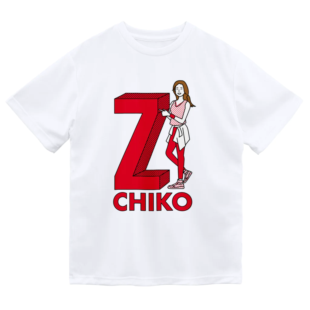 ChikoZumbaグッズの似顔絵チコ　新ドライT Dry T-Shirt