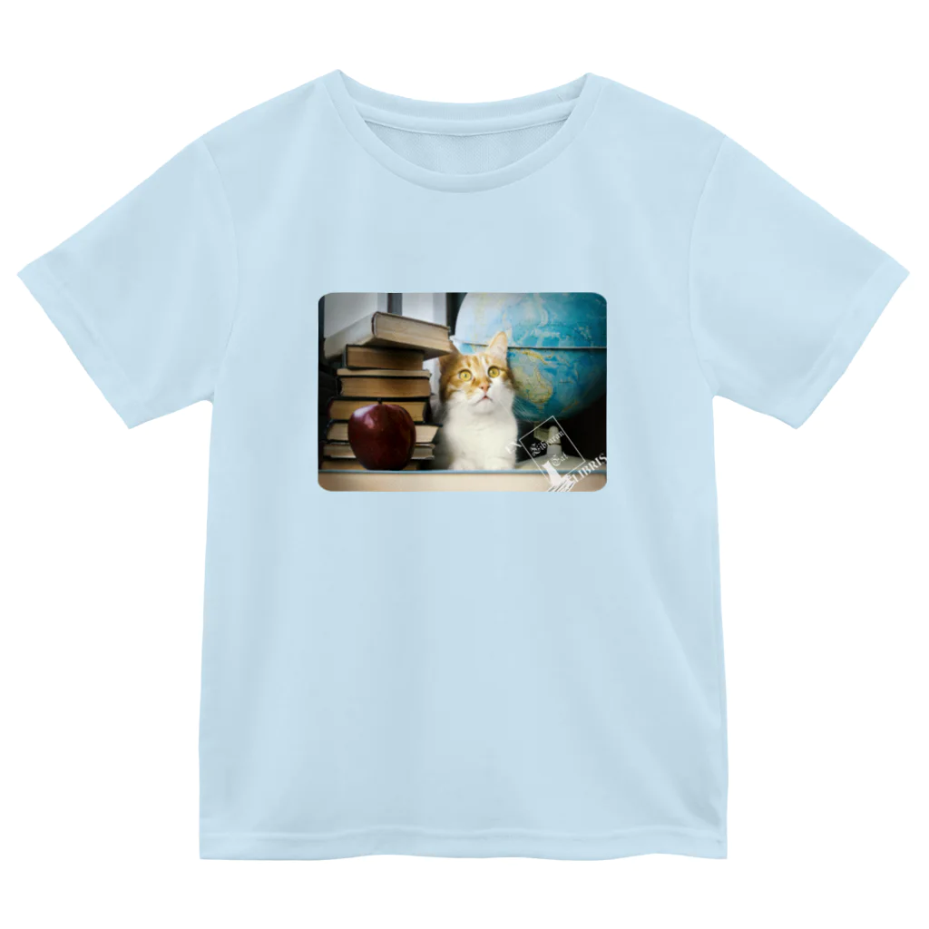 海賊猫 cocoの図書館猫 蔵書印 ♡ Librarian Cat ♡ Ukraine ウクライナ 本と猫 読書 ♡ Donation Items Dry T-Shirt