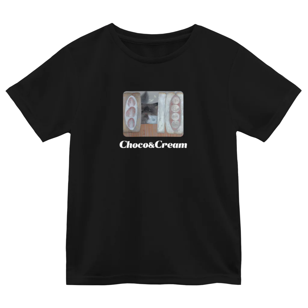 川本 悠肖子のChoco&Cream（白文字） ドライTシャツ