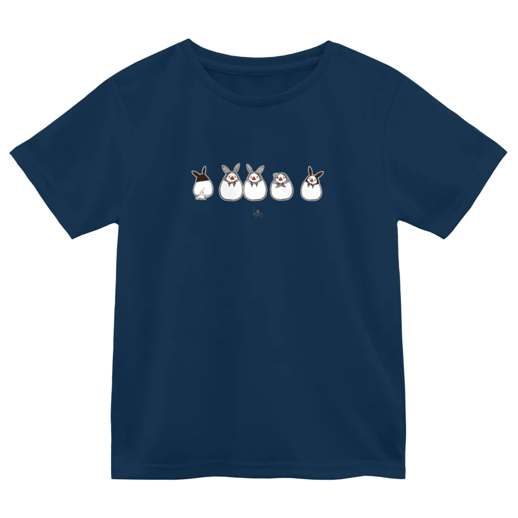 ことりマニア＠SUZURIのうさ文鳥（B） Dry T-Shirt