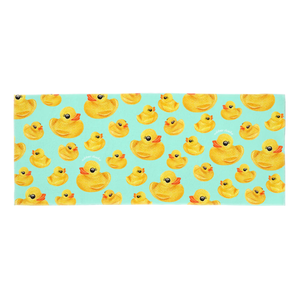 のぐちさきのrubber ducks Face Towel
