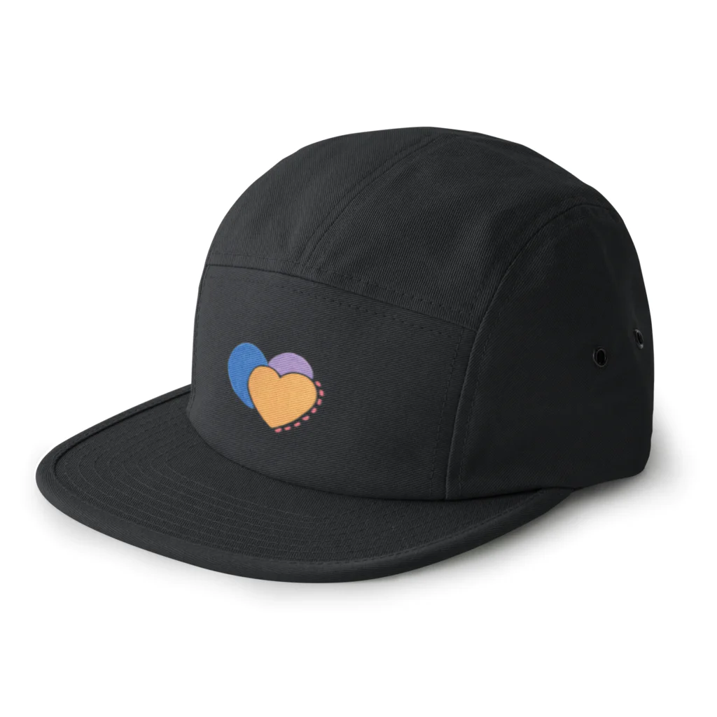 おえかきべやのHEART 5 Panel Cap